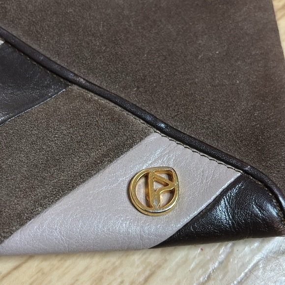 NAZARENO GABRIELLL - Made in Italy brown clutch - Picture 3 of 9